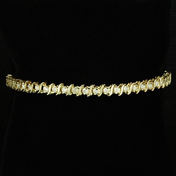 Jewelry - 14k Gold Tennis Bracelet w/ Diamonds
